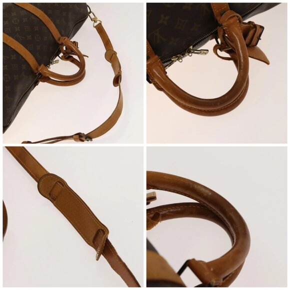 LOUIS VUITTON Monogram Keepall Bandouliere 50 Hand Bag M41416 LV Auth BA4891 - Picture 15 of 16